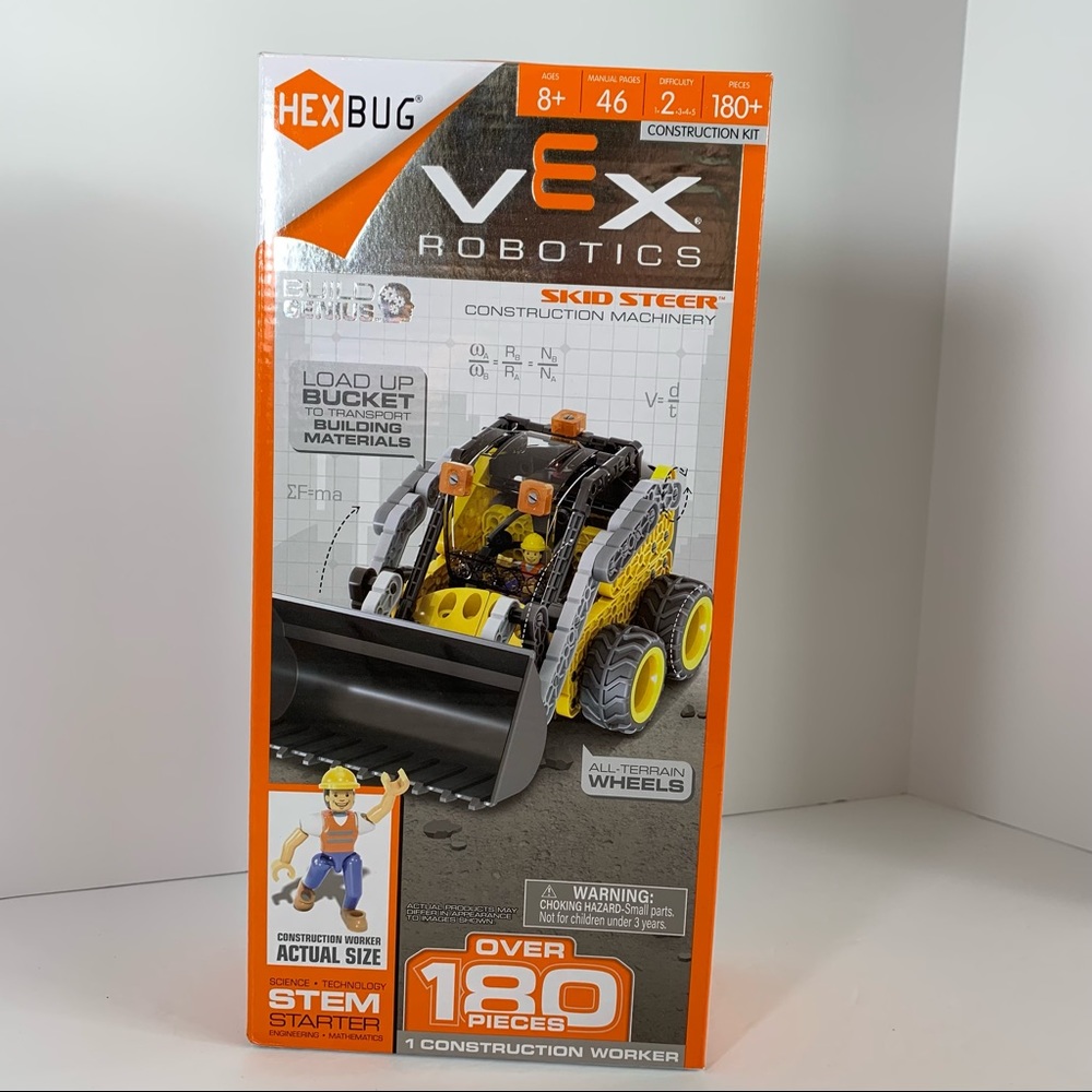Hex Bug, Vex Robotics Skid Steer Construction building set; STEM; ages 8+